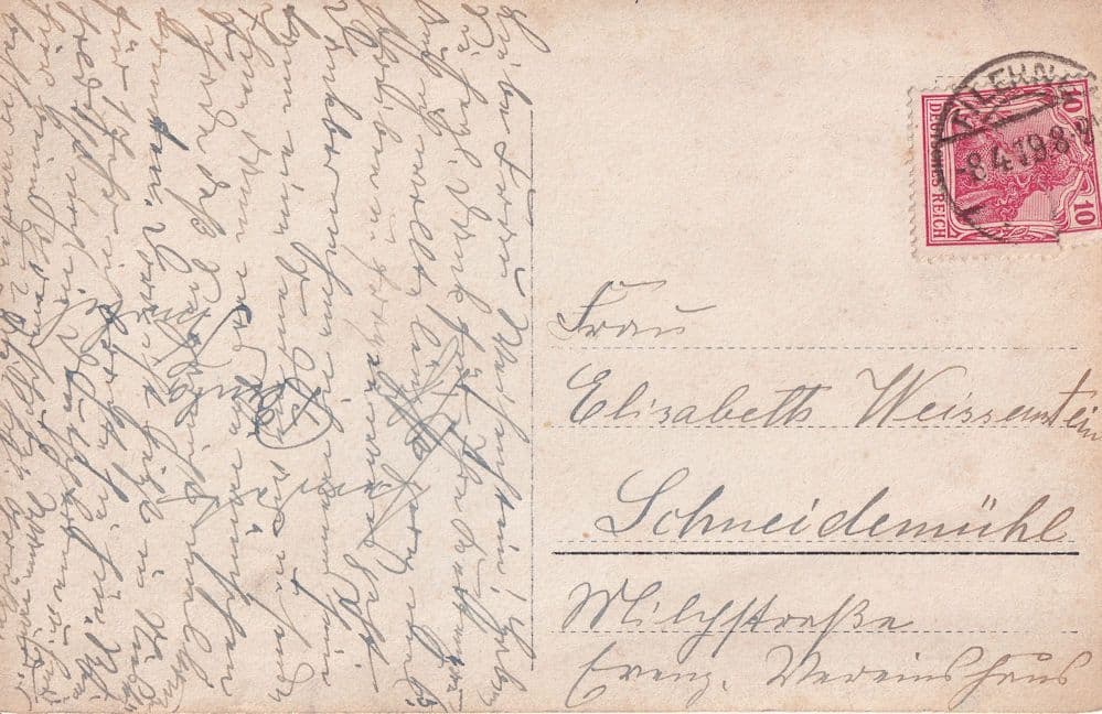 Postman At Unidentified Location German Real Photo Postcard