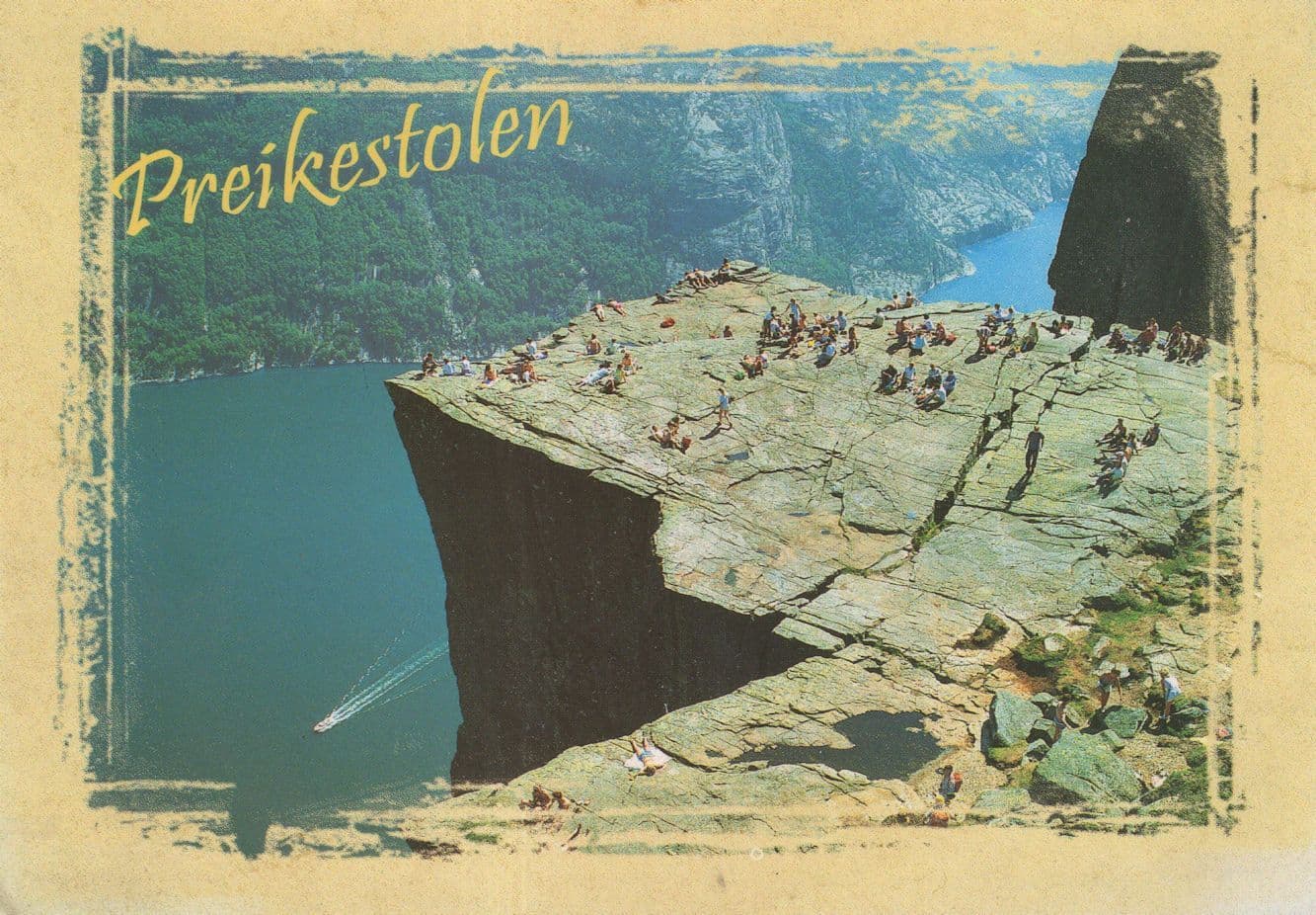 Preikestolen Lysefjorden Norway Postcard