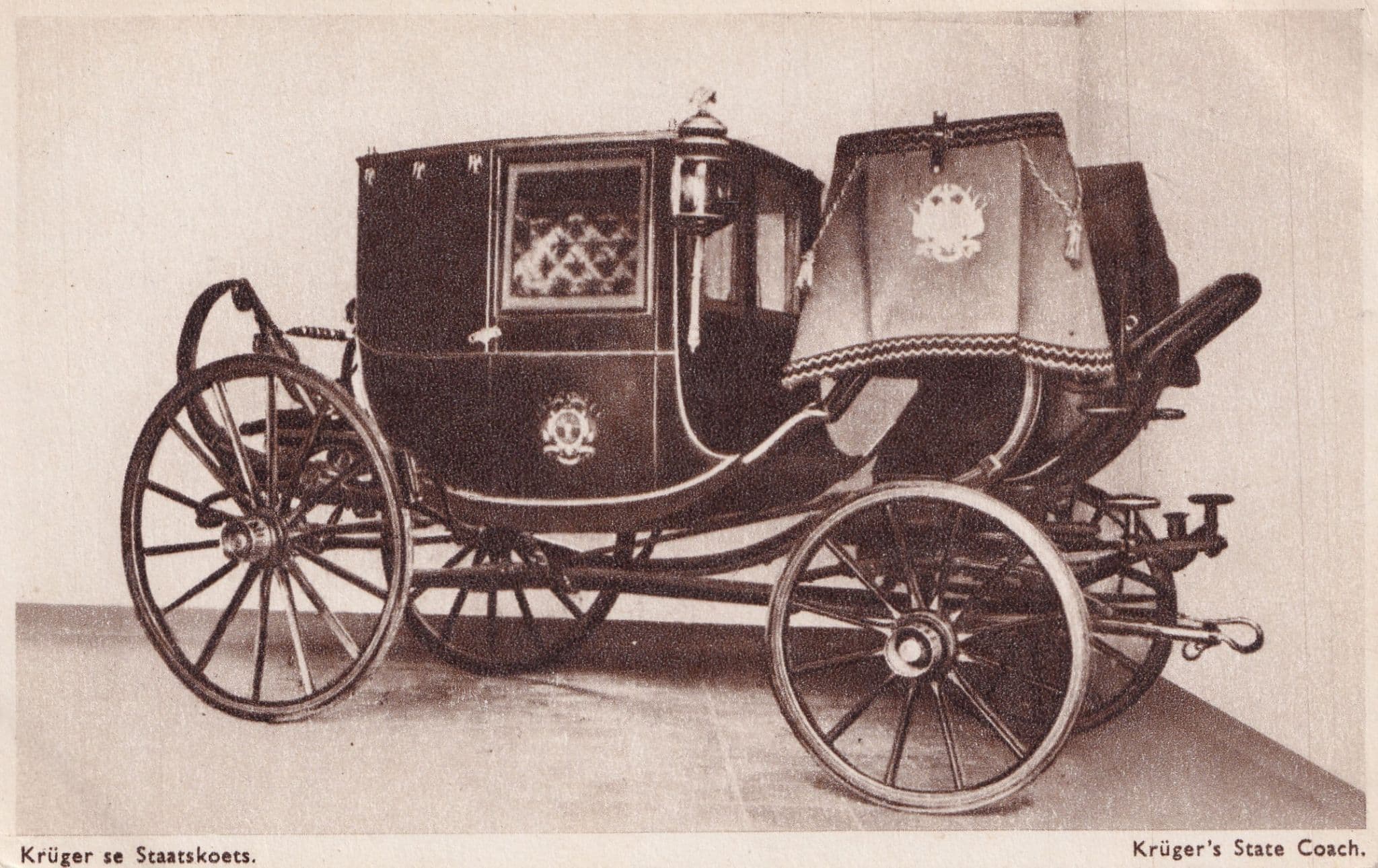 President Kruger Staatskoets Coach Dutch Holland Old Postcard