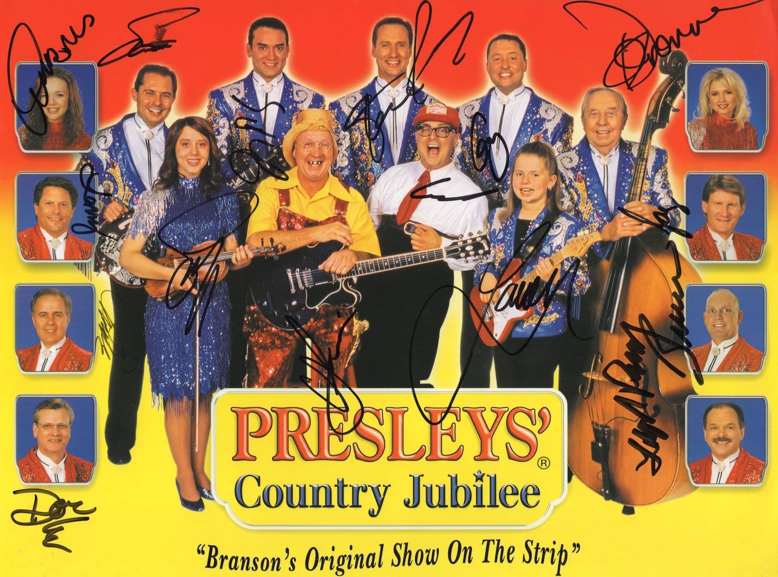 Presley's Country Jubilee Giant MULTI Hand Signed Photo