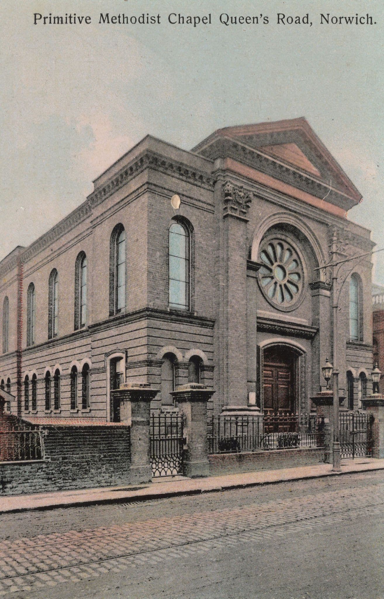 Primitive Methodist Chapel Queens Road Norwich Old Postcard