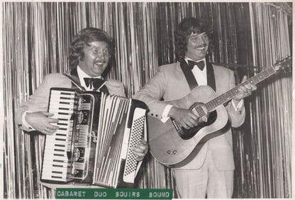 Primo Scala's Accordion Band Cabaret Dave Squires Due Hand Signed Photo Ephemera