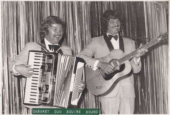 Primo Scala's Accordion Band Cabaret Dave Squires Due Hand Signed Photo Ephemera
