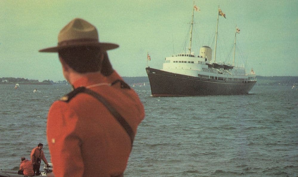 Prince Charles at Charlottetown Ship Harbour Canada Postcard