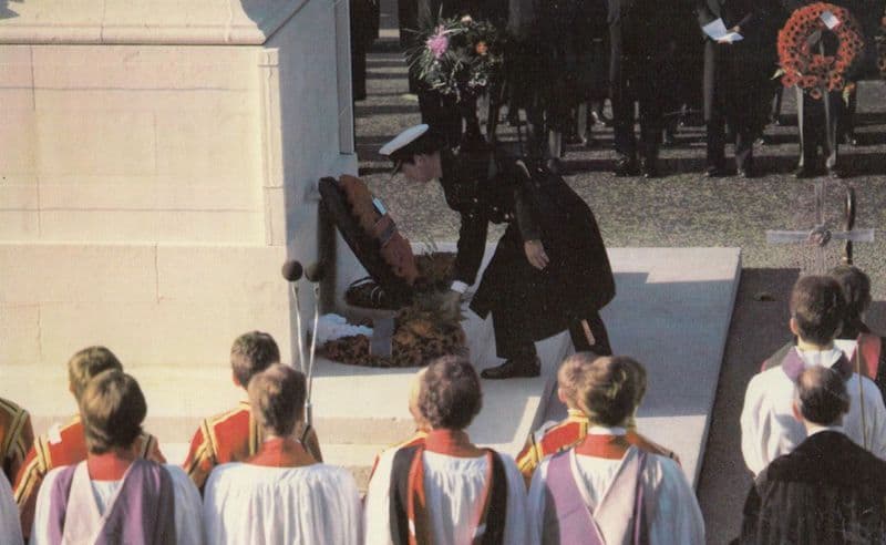 Prince Charles Lays A Wreath At Cenotaph Royal Postcard