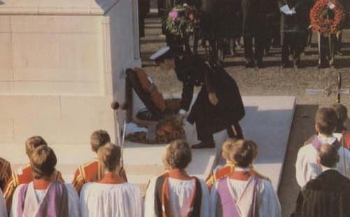 Prince Charles Lays A Wreath At The Cenotaph Wedding Royal Postcard