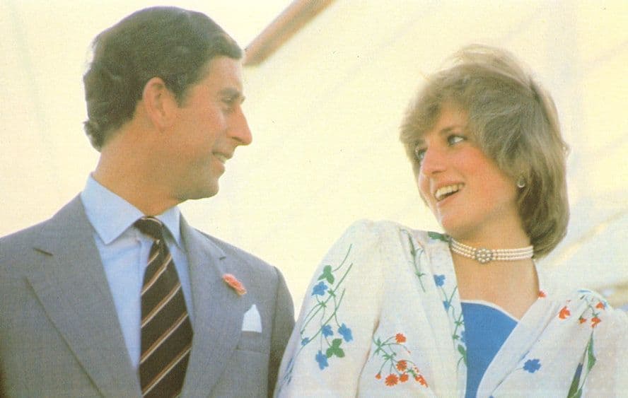 Prince Charles & Princess Diana in Gibraltar 1981 Postcard