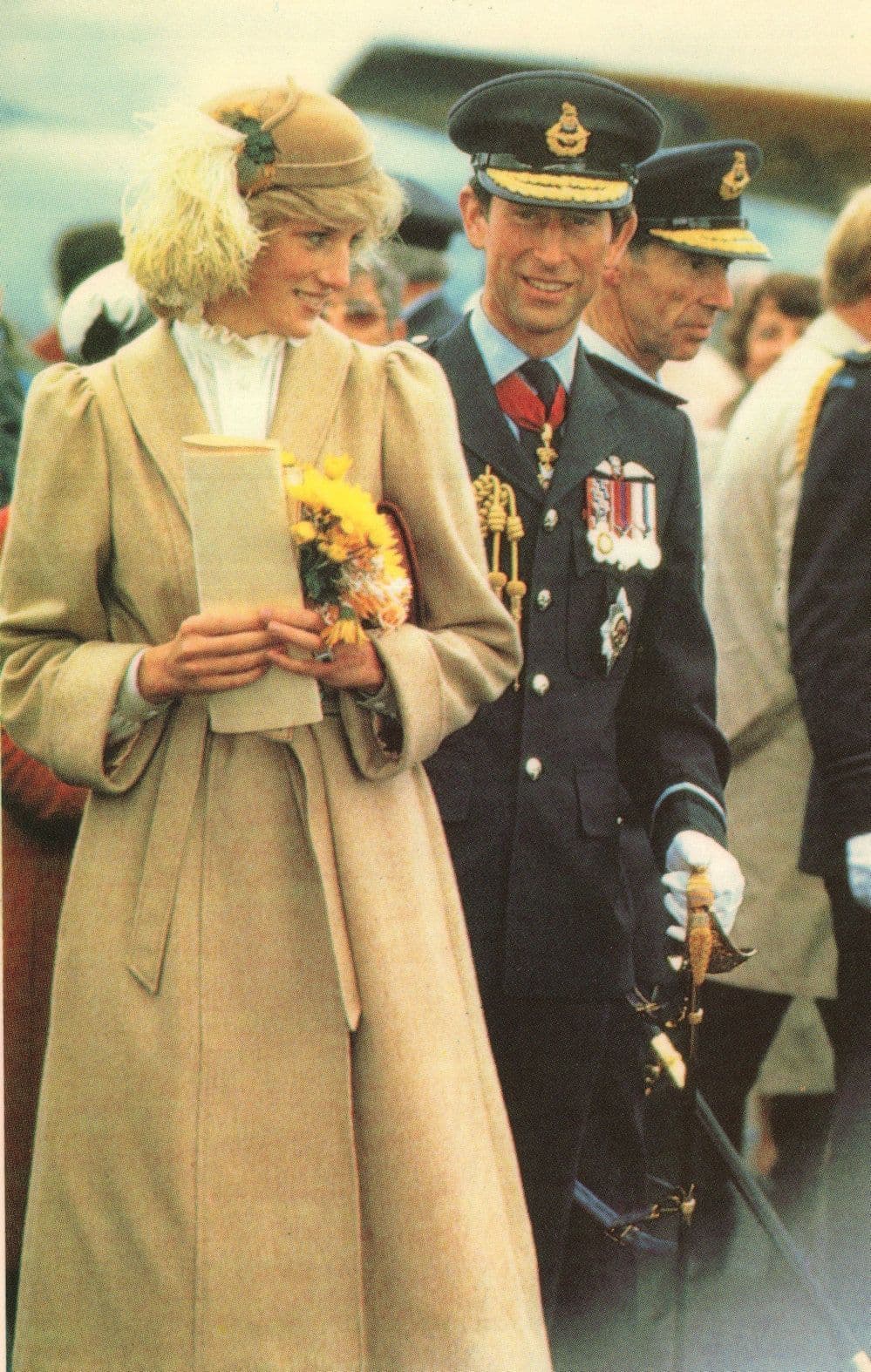 Prince Charles Royal New Zealand Air Force Wigram Display Postcard