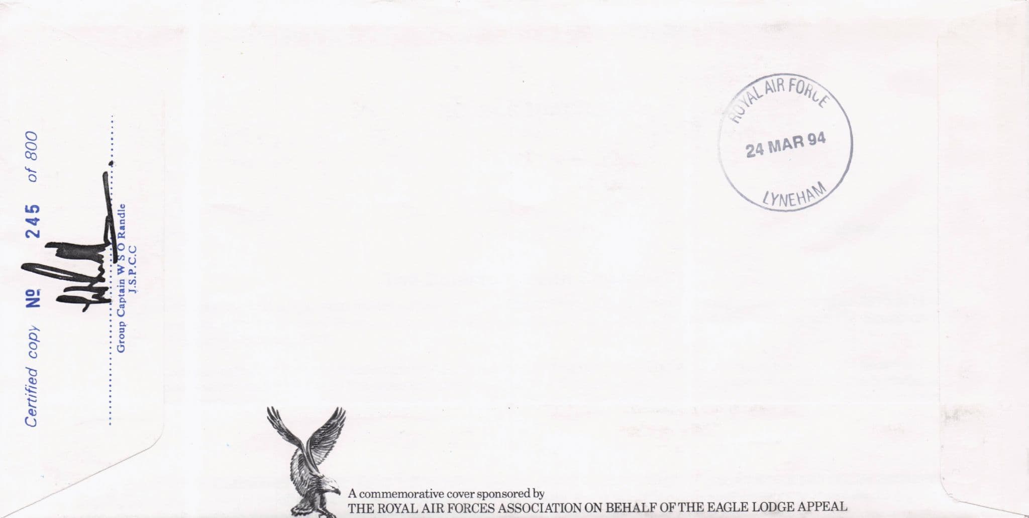 Prince Of Wales Silver Jubilee Military Squadrons Of The RAF Hand Signed FDC