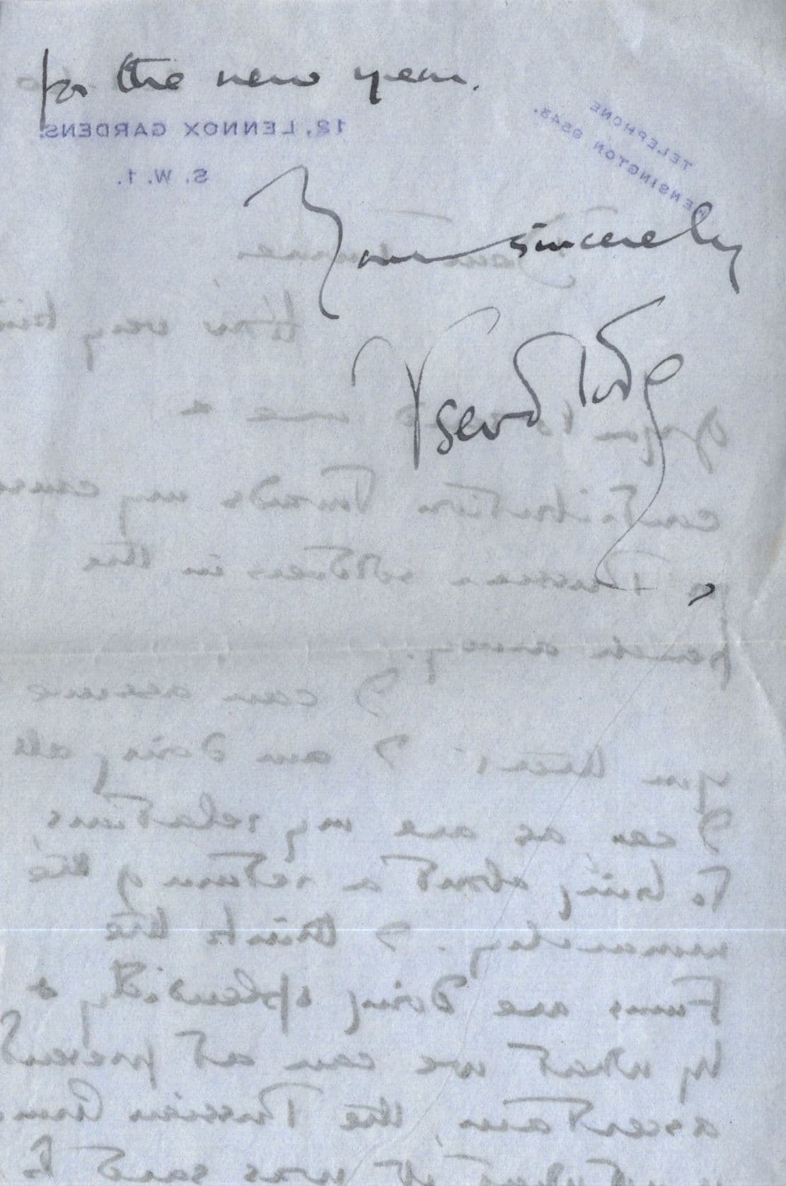 Prince Vsevolod Ivanovich 2x Russian Army in France WW2 Hand Signed Letter s