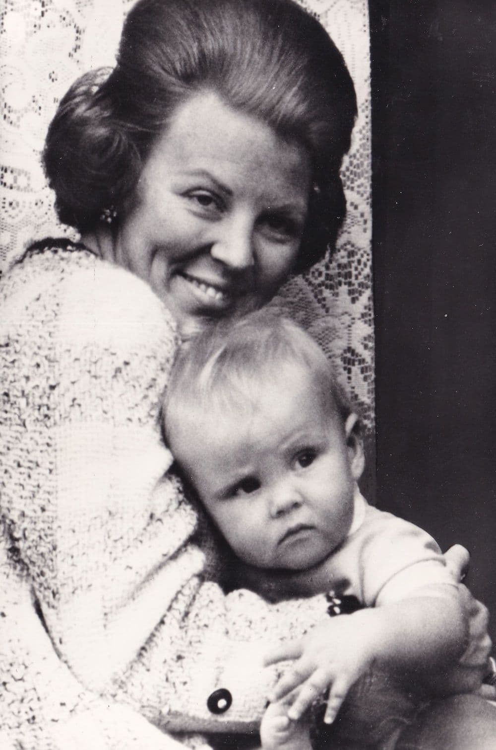 Prince Willem in 1968 1 Year Old Baby Dutch Royal Postcard