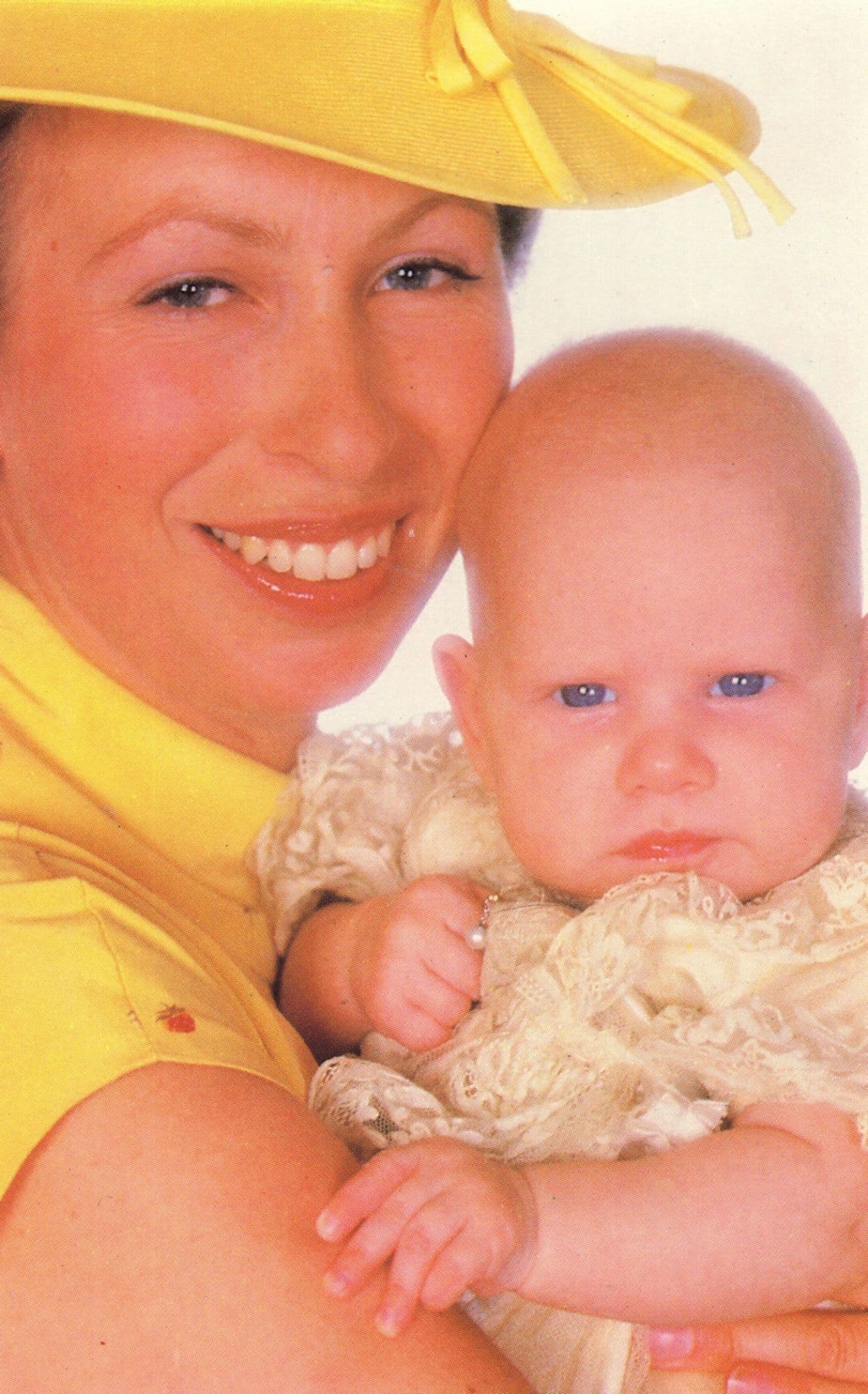 Princess Anne 30th Birthday With Baby 1981 Award Photo Postcard