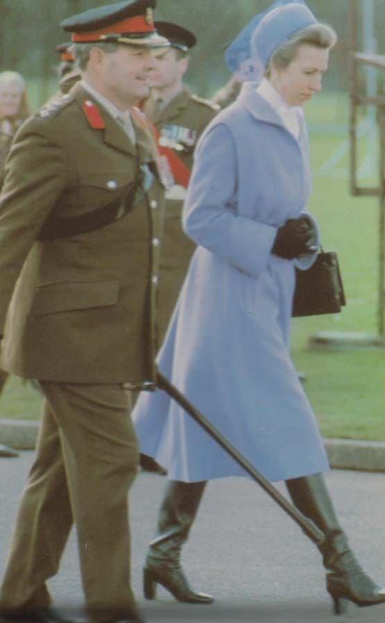 Princess Anne At Sandhurst 1982 Royal Postcard