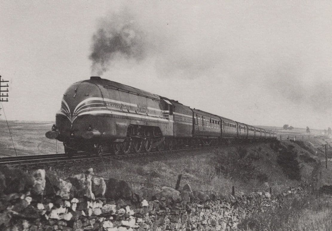 Princess Coronation Class 4-6-2 Train BBC Hulton Library Postcard