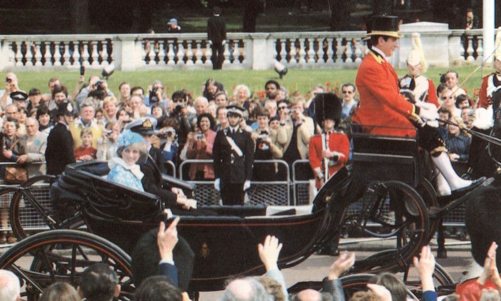 Princess Diana at 1982 Trooping The Colour Royal Ceremony Postcard