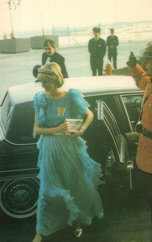 Princess Diana At New Brunswick Banquet Canada Visit Postcard