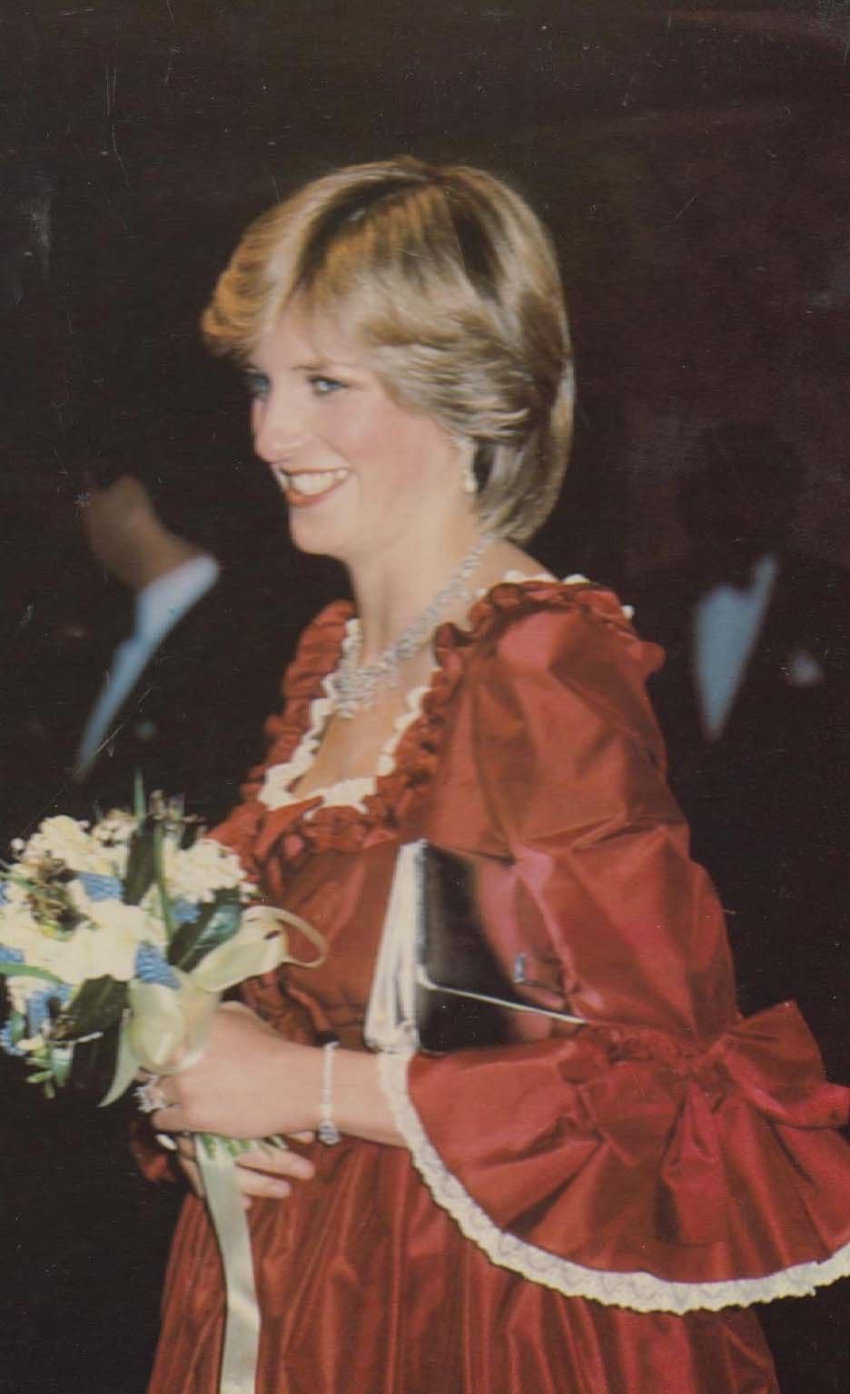 Princess Diana At The Barbican Centre 1982 Royal Postcard