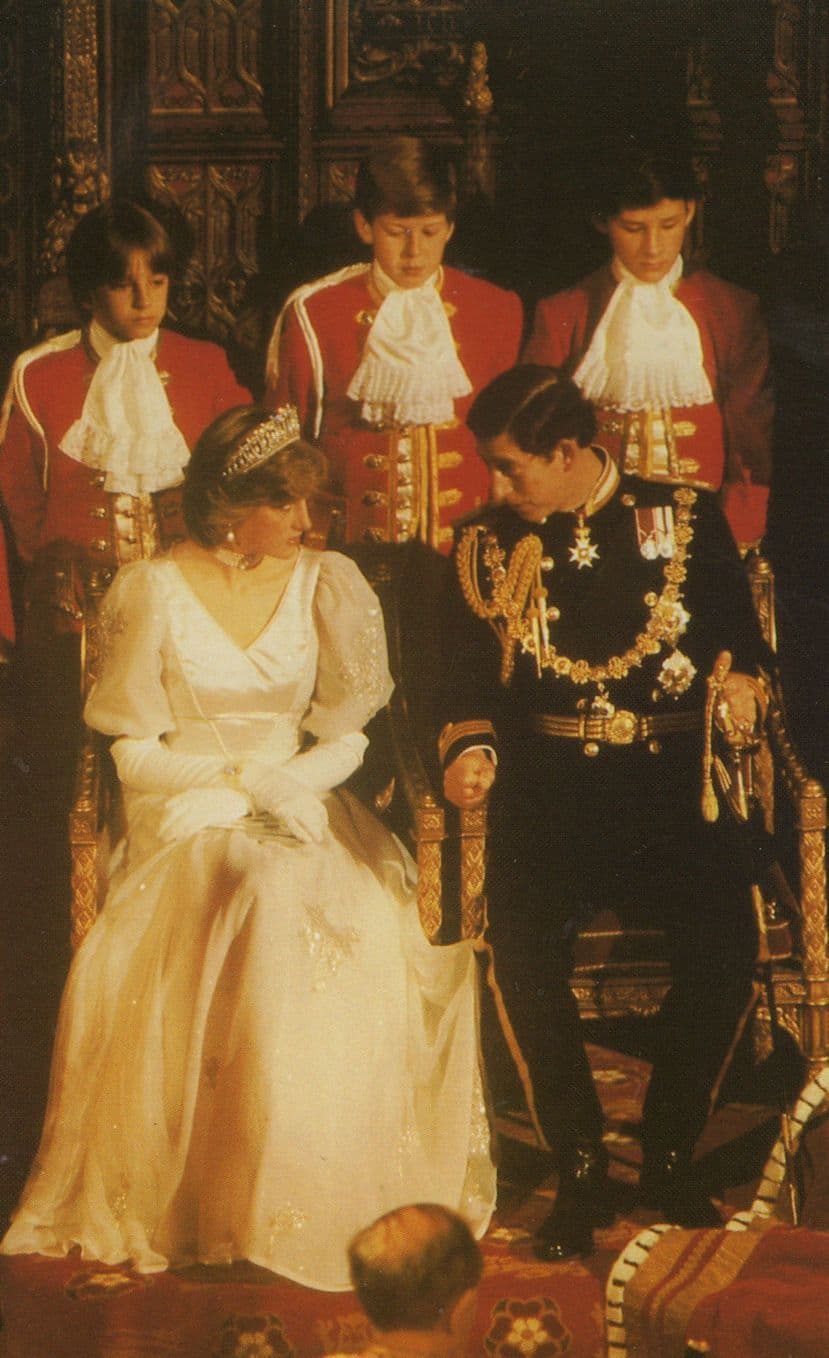 Princess Diana at the Royal State Opening Of Parliament 1981 Postcard