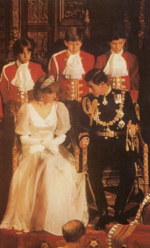 Princess Diana at The State Opening Of Parliament 1981 Postcard