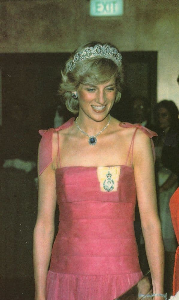 Princess Diana Brisbane Australia Banquet Dinner Royalty Postcard