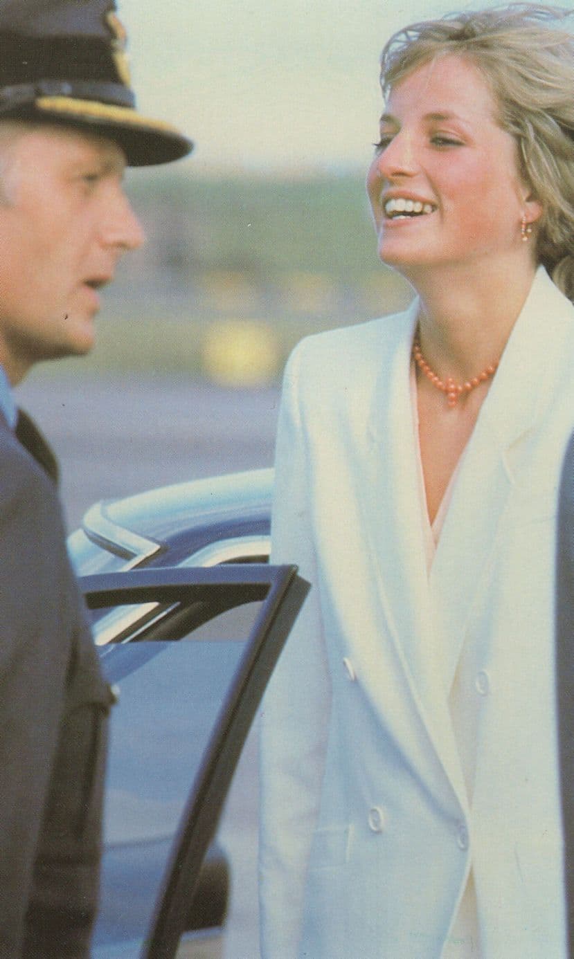 Princess Diana Chauffeur Honeymoon Royal Wedding Cruise Postcard