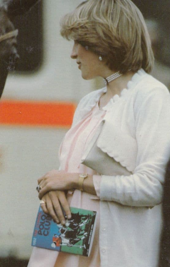 Princess Diana Horse Race Studies Form Racing Card Royal Postcard