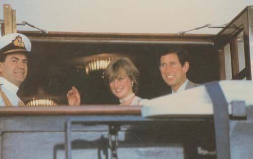 Princess Diana Prince Charles on Yacht 1981 Rare Royal Boat Wedding Postcard