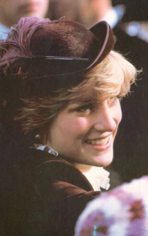 Princess Diana Rambling at Brecon Wales Royalty Postcard