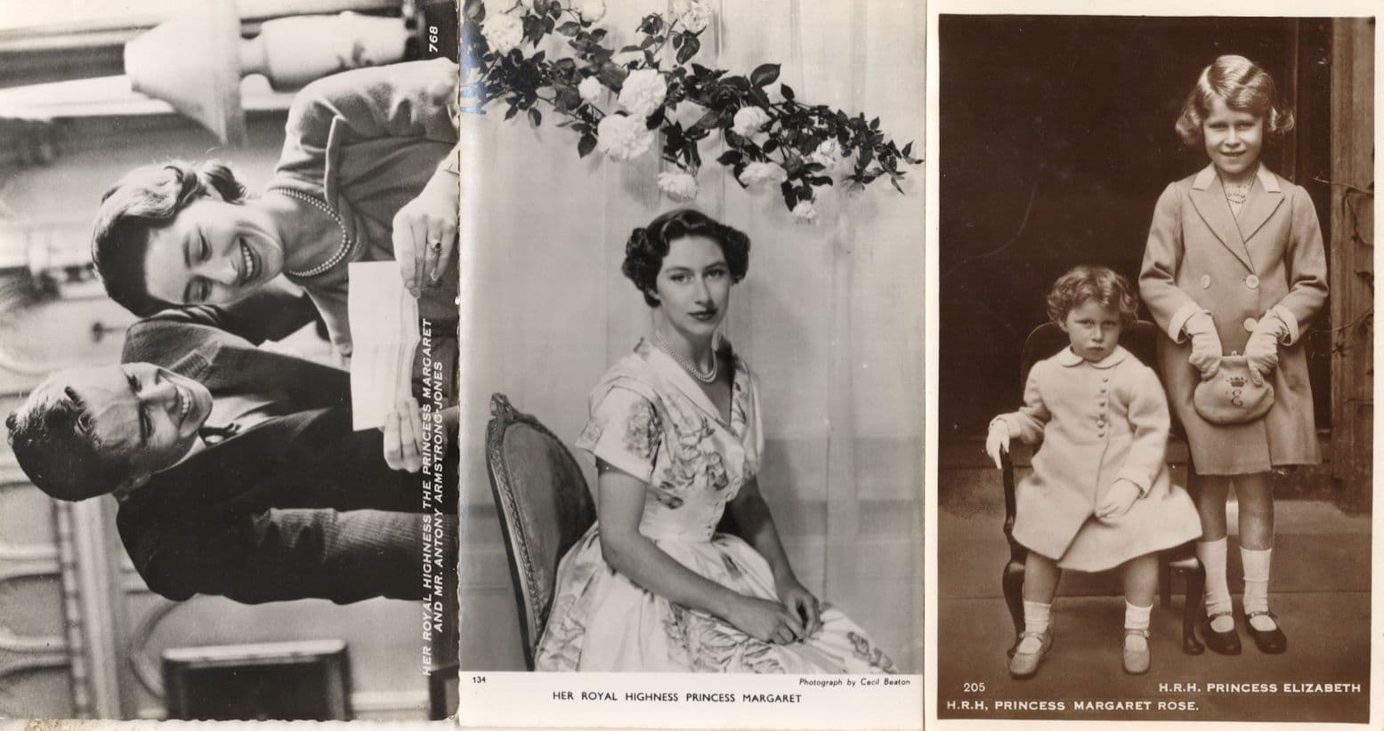 Princess Margaret 3x Real Photo Old Postcard s