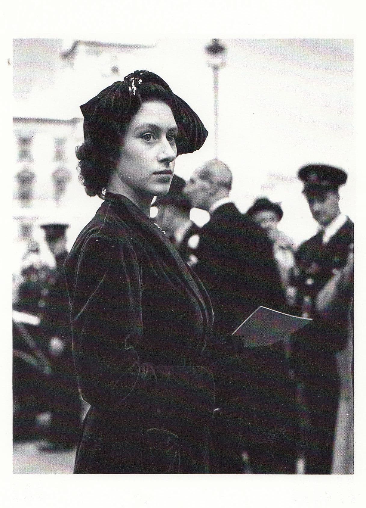 Princess Margaret at Marquess Of Blandford Wedding Postcard