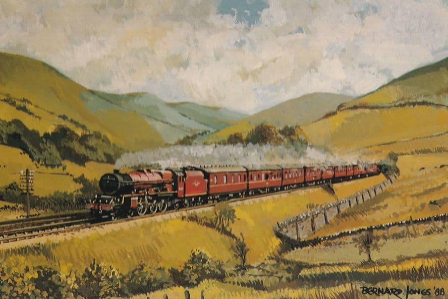 Princess Margaret Rose Train Lune Valley Railway Painting Postcard