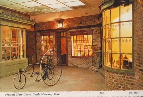 Princess Mary Court Yorkshire Penny Farthing Bicycle MINT Postcard