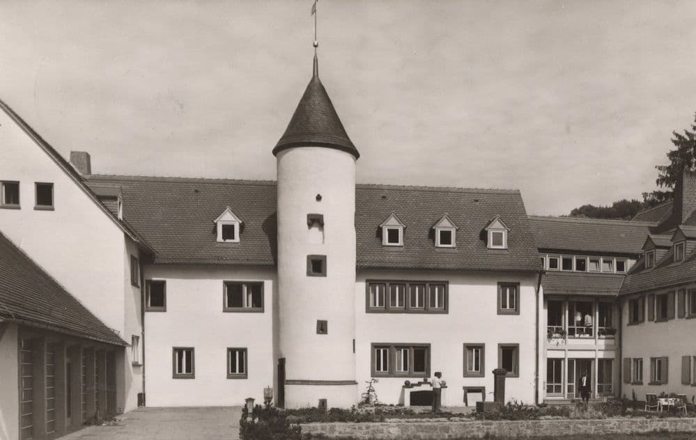 Propstei Gebaude Hochst Kloster Frankfurt German RPC Postcard