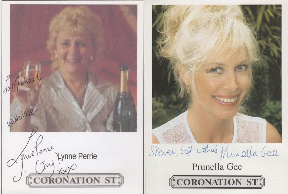 Prunella Gee Coronation Street Hand Signed Cast Card Photo & MORE