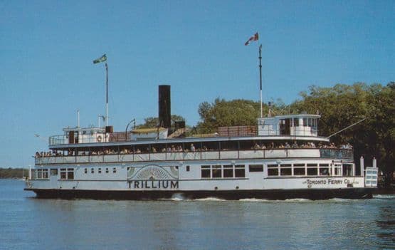 PS Trillium Toronto Canada Cruise Ship Postcard