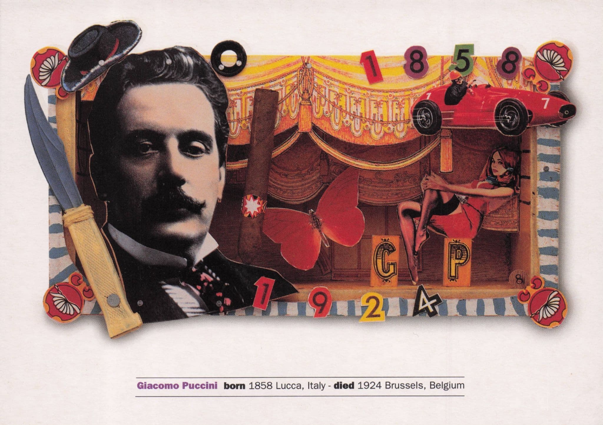Puccini Opera Classical Music BBC Composer Art Advertising Postcard