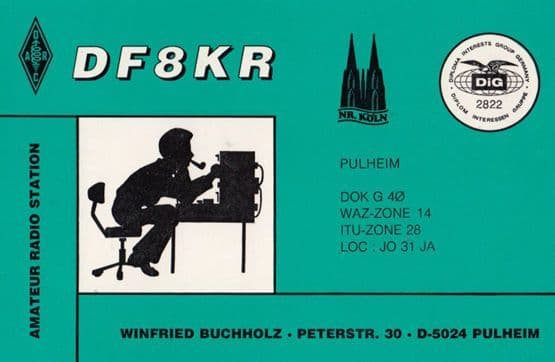 Pulheim German Amateur Radio Station QSL Postcard