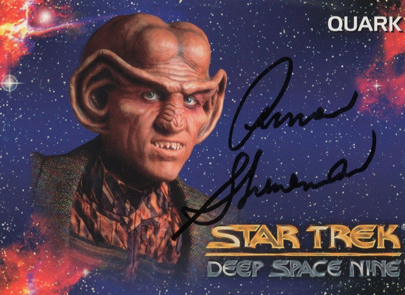 Quark Armin Shimerman Deep Space Nine Star Trek Autograph Card