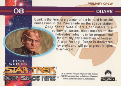 Quark Armin Shimerman Deep Space Nine Star Trek Autograph Card