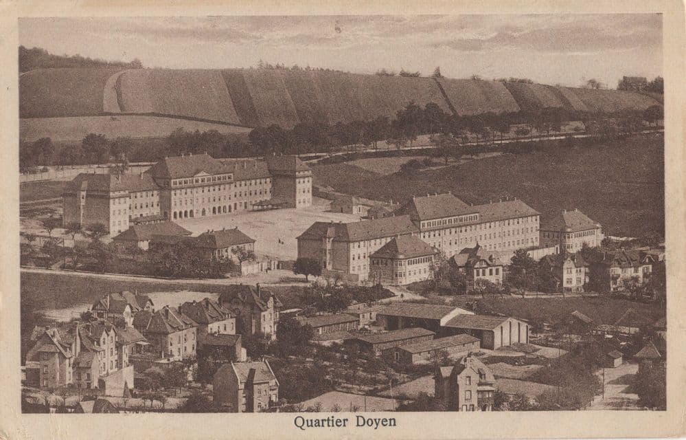 Quartier Doyen German Antique Panorama Postcard