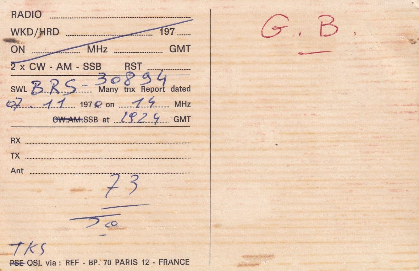 Quarzazate Maroc Morocco QSL Radio Card