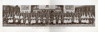 Queen Alexandra London Thames Military Hospital Fold Open WW1 Photo