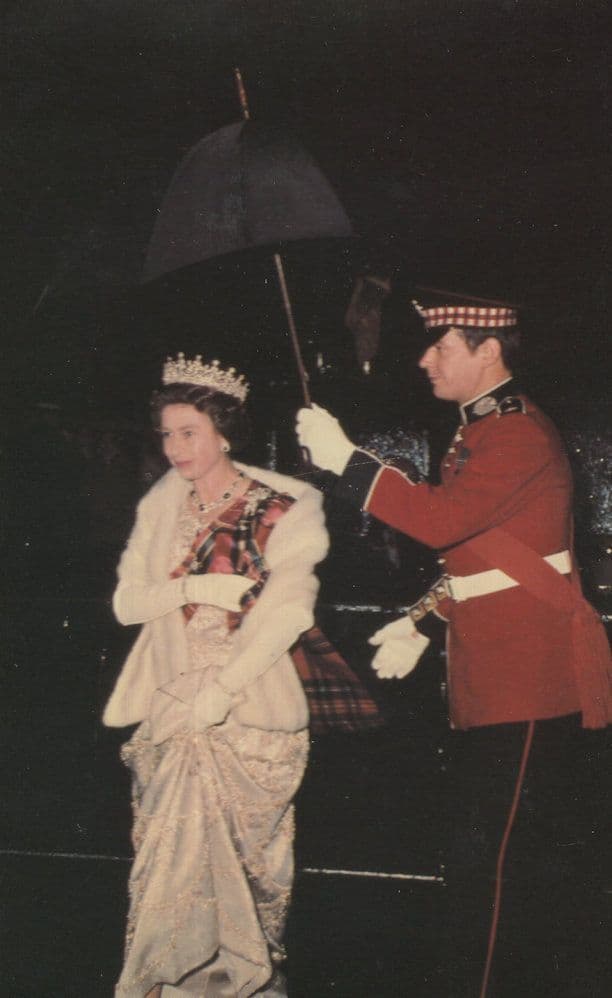 Queen Elizabeth at Holyrood  Limousine Chauffeur 1972 Postcard