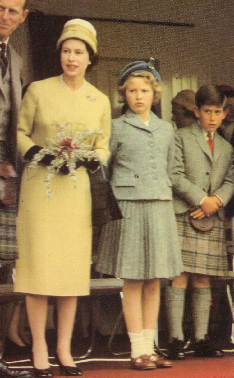 Queen Elizabeth II at 1960 Royal Braemar Highland Gathering Postcard