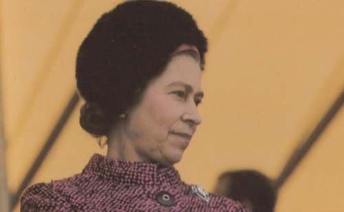 Queen Elizabeth II at Badminton Horse Trials Equestrian Royal Postcard