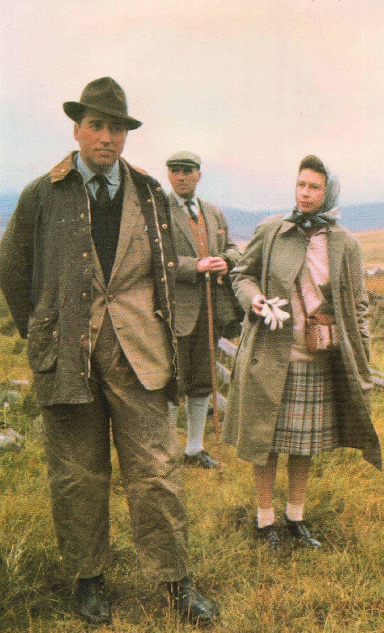Queen Elizabeth II Grouse Moors Scotland Royal Rare Postcard