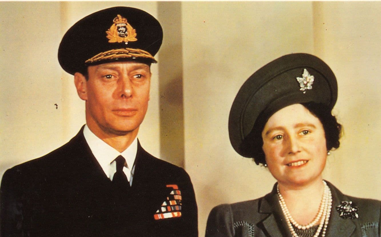 Queen Elizabeth II in Military Hat During WW2 Rare Royal Postcard