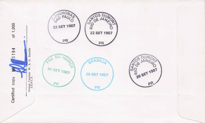 Queen Elizabeth Royal Visit To Brazil British Aerospace Hand Signed FDC