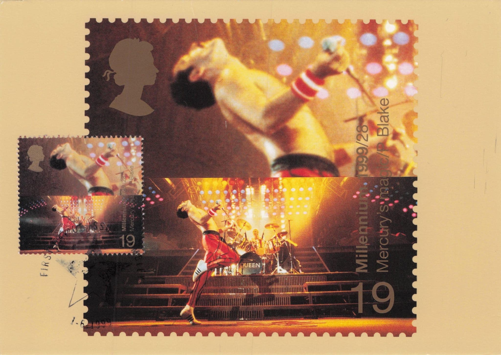Queen Freddy Mercury Royal Mail Limited Edition FDC Postcard