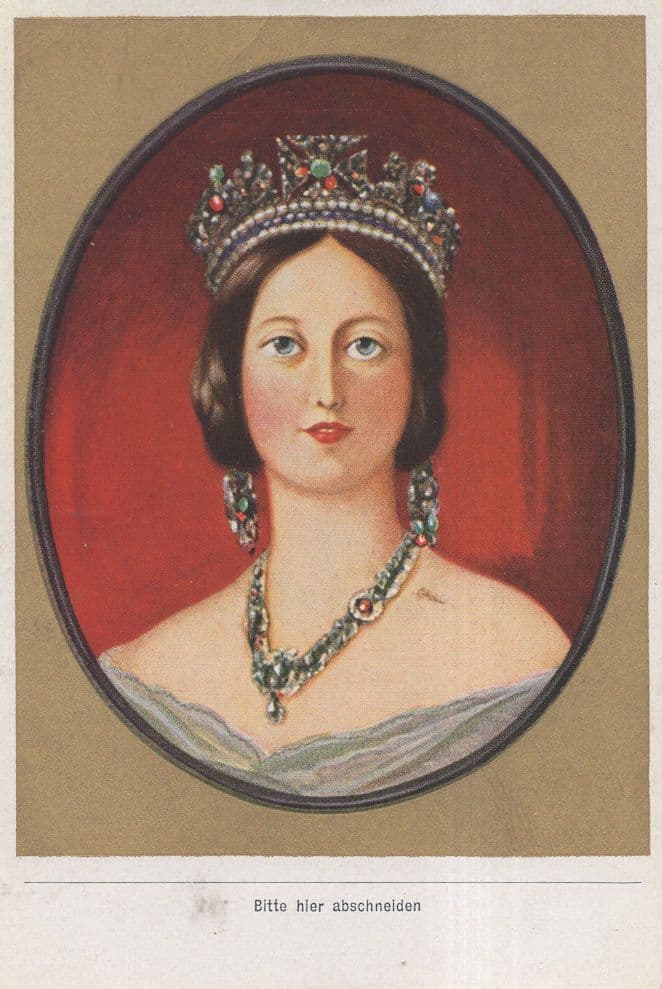 Queen Victoria Antique Victorian Ruler German Cigarette Card